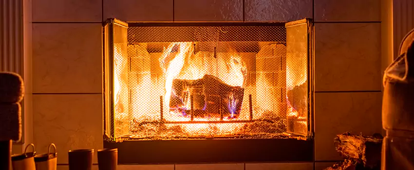 Mendota Hearth Landscape Fireplace Installation in Willow Grove, Pennsylvania